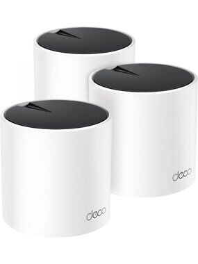 Dual-Band Whole Home Mesh Wi-Fi 6 System - AX1800, 3-Pack, Renewed, White